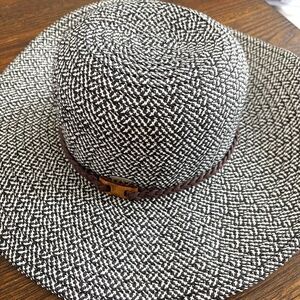 Karen Keith Vintage Wide Brim Resort Style Straw Sun Hat - Size M